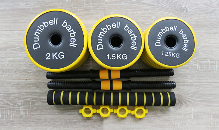 20 kg Kunshin kunshin ƙarfe dumbbell, barbell