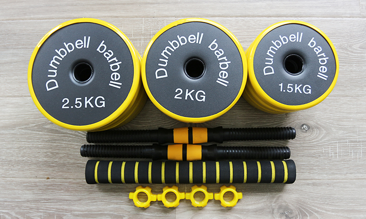 25 kg Combination package iron dumbbell, barbell